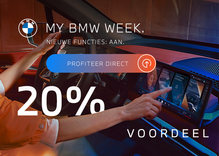 Maar liefst 20% voordeel op uw BMW ConnectedDrive Upgrades.