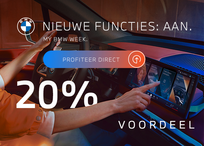 Maar liefst 20% voordeel op uw BMW ConnectedDrive Upgrades.