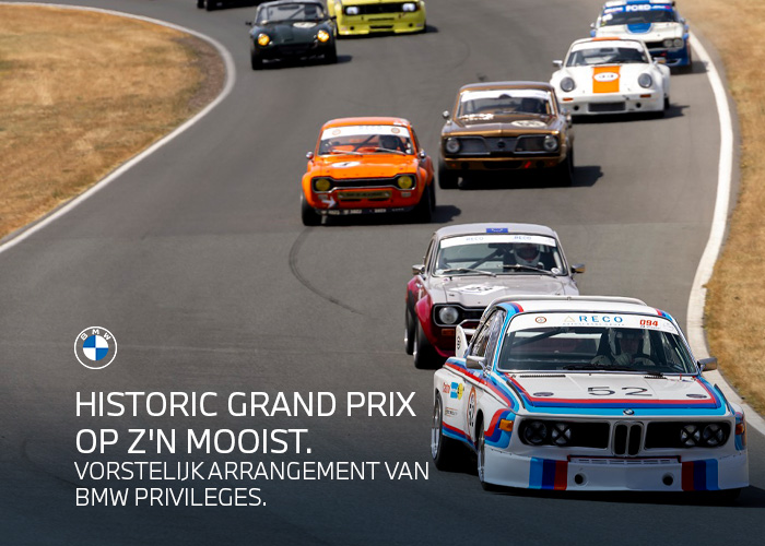 Historic Grand Prix op z'n mooist.